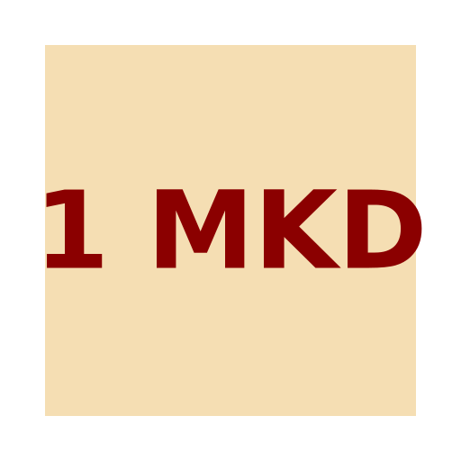 Box with 1 MKD - AI Prompt #30576 - DrawGPT
