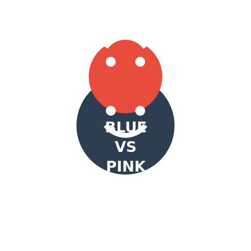 Blue vs Pink - AI Prompt #30802 - DrawGPT
