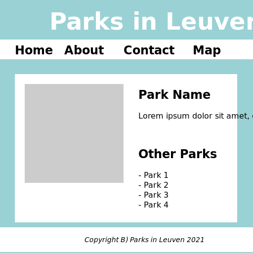 Parks in Leuven Website Layout - AI Prompt #30949 - DrawGPT