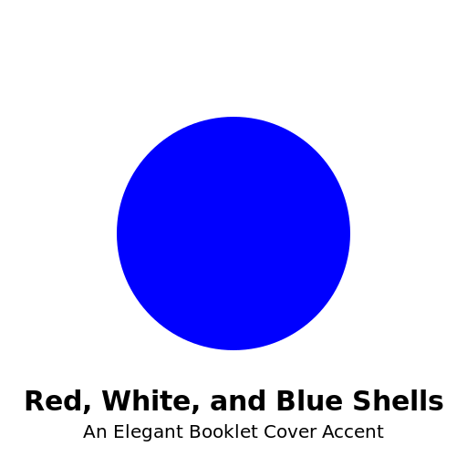 Elegant Booklet Cover Accent with Red, White, and Blue Shells - AI Prompt #31227 - DrawGPT
