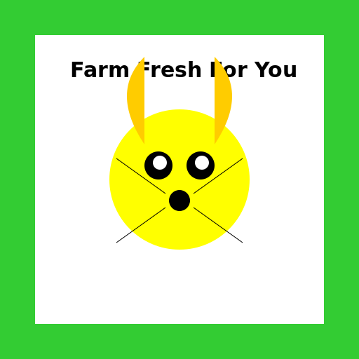 Yellow Mouse on Farm Fresh For You Box - AI Prompt #31285 - DrawGPT