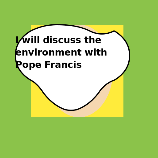 I will discuss the environment with Pope Francis - AI Prompt #31371 - DrawGPT