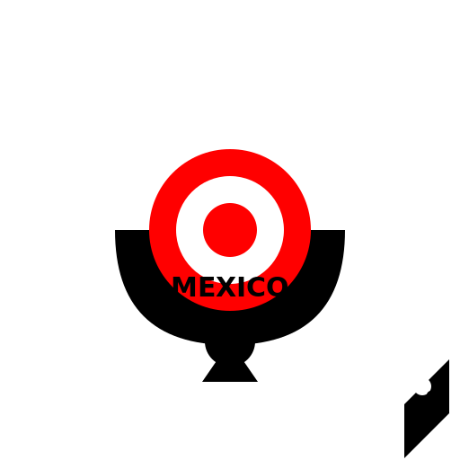 Bandai and GQ Mexico Logo with Old English Font on Top with Arch Shape with Manta Ray with Bullet Eyes - AI Prompt #31427 - DrawGPT
