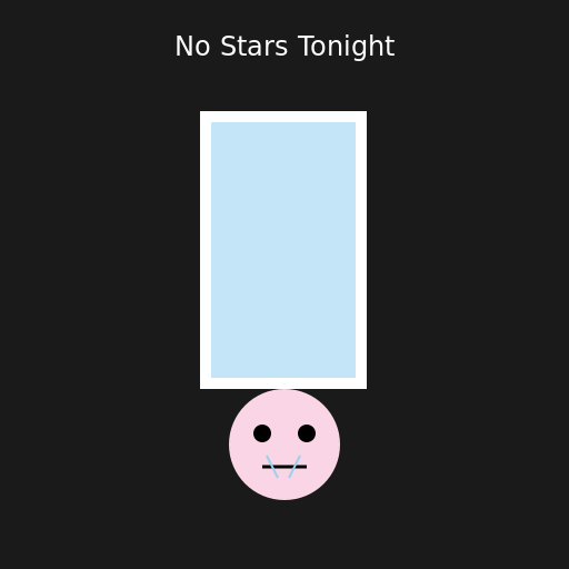 No Stars Tonight - AI Prompt #31612 - DrawGPT