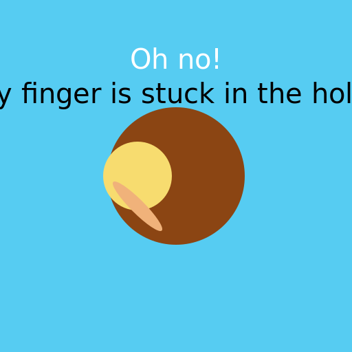 Oh No! Finger Stuck in Hole - AI Prompt #31666 - DrawGPT