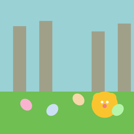Happy Bunny Easter Egg Hunt in the Prettiest Village - AI Prompt #31838 - DrawGPT