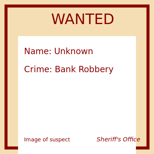 Most Wanted Poster - AI Prompt #31854 - DrawGPT