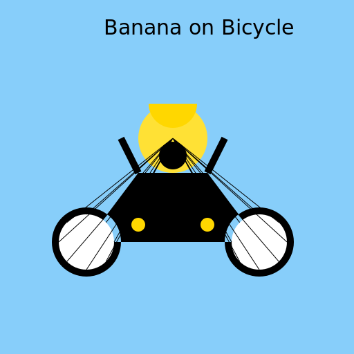 Banana on Bicycle - AI Prompt #32102 - DrawGPT