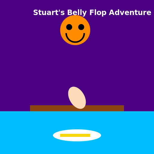 Stuart's Belly Flop Adventure - AI Prompt #32221 - DrawGPT