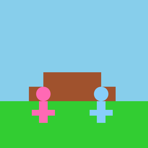 Two People Sitting on a Bench in a Park - AI Prompt #32233 - DrawGPT