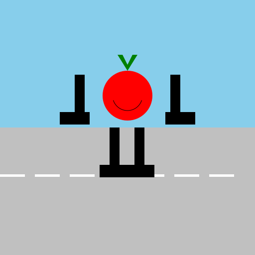 An apple crossing the street - AI Prompt #32353 - DrawGPT