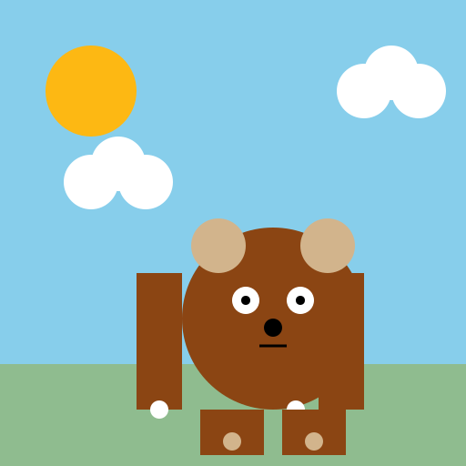 BEAR IN THE WILD - DrawGPT