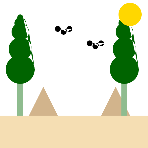 Arcadia Aegypti - A beautiful Egyptian landscape with pyramids and palm trees - DrawGPT