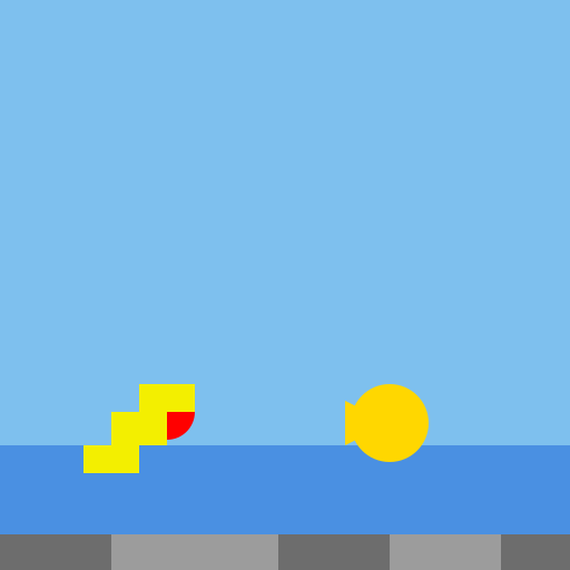 Mario Eating Fish - DrawGPT