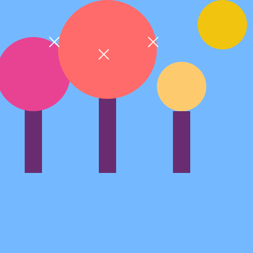 Colorful Trees - DrawGPT