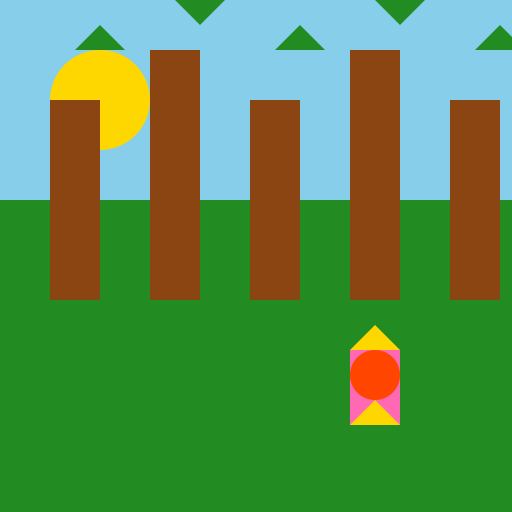 Kincad the Parrot in a Lush South American Forest - DrawGPT