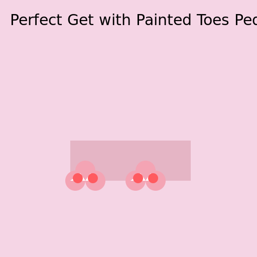 Perfect Get with Painted Toes Pedicured - DrawGPT
