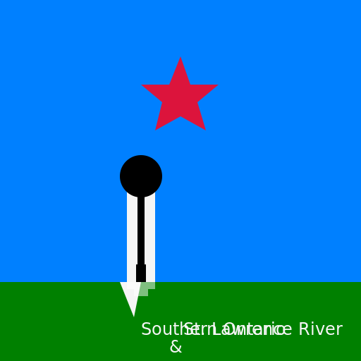 Flag of Southern Ontario and the St. Lawrence River - DrawGPT