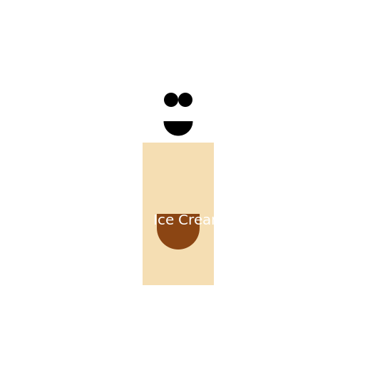 A person enjoying ice cream - DrawGPT