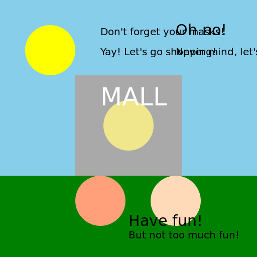 Two people going to the mall. - DrawGPT