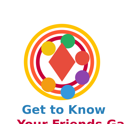 Get to Know Your Friends Game Logo - DrawGPT