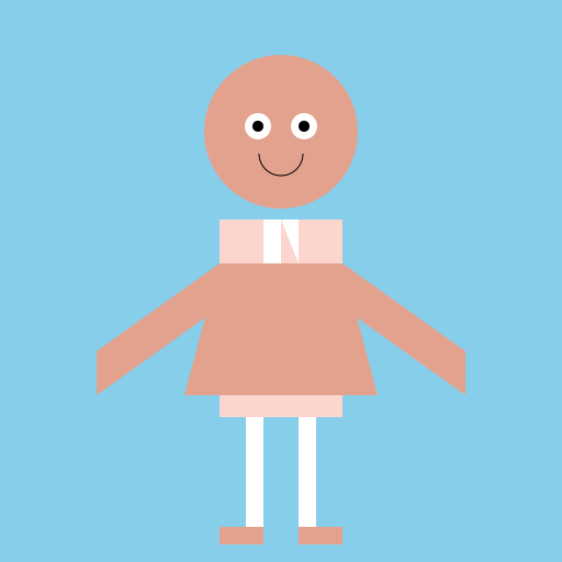 Little Girl in Short Dress - DrawGPT