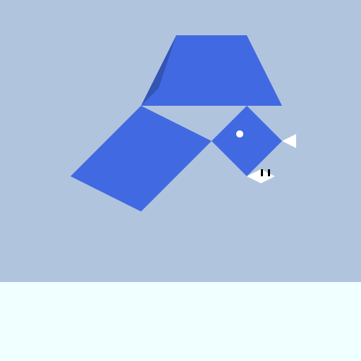 Mosasaurus with Wings During the Ice Age - DrawGPT