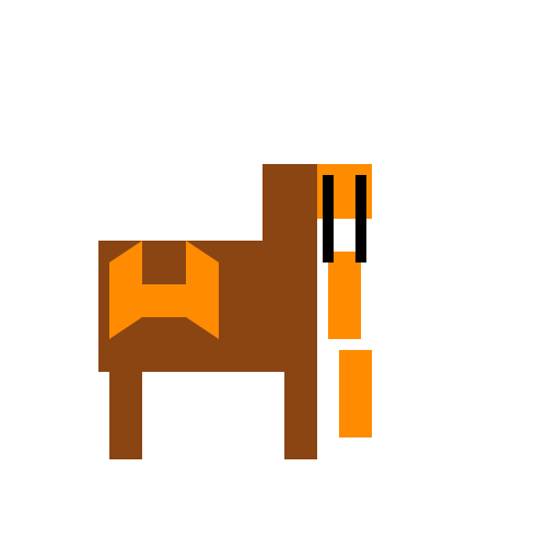 Horse with tiger skin - DrawGPT