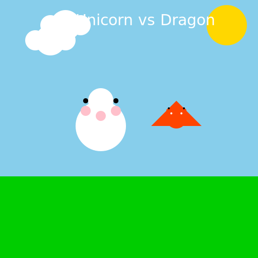 Unicorn vs Dragon Battle - AI Prompt #34034 - DrawGPT