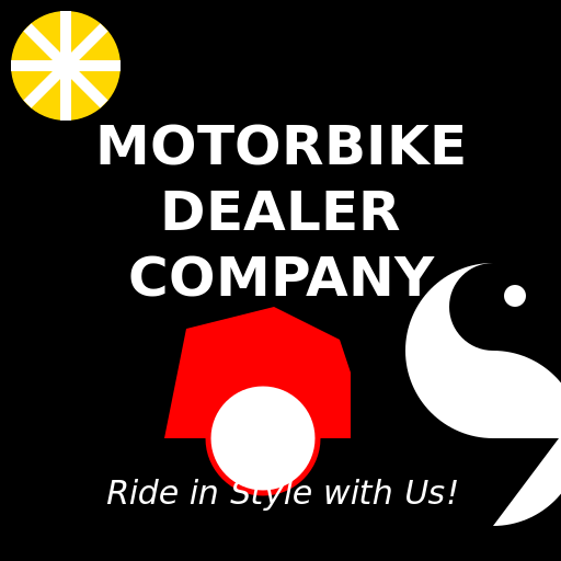 Motorbike dealer company logo - AI Prompt #34738 - DrawGPT