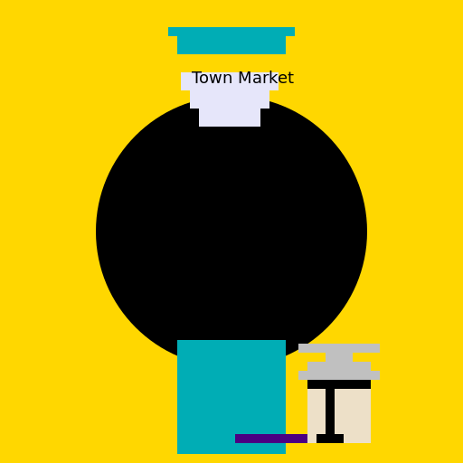 The Town Market - AI Prompt #3504 - DrawGPT