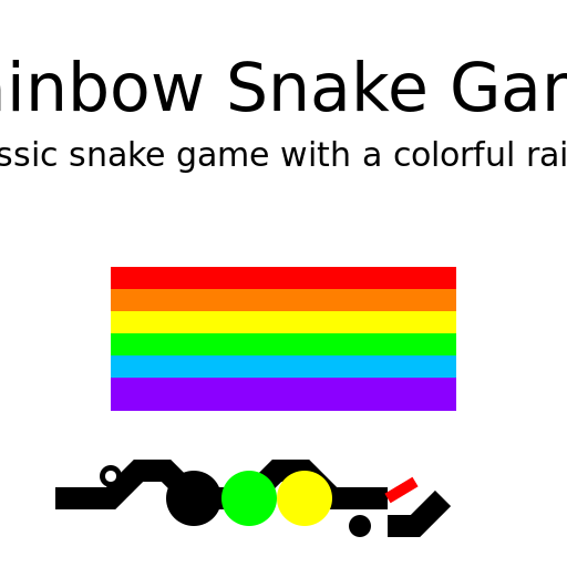 Rainbow Snake Game Logo 🌈🐍 - AI Prompt #35193 - DrawGPT