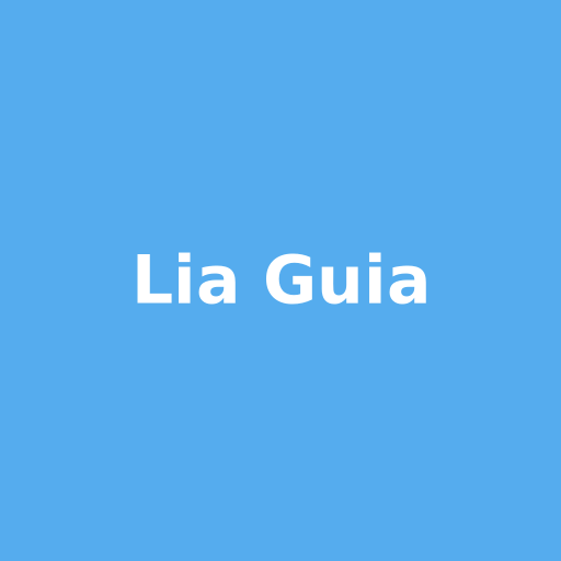 Lia Guia Logo with Blue Background - AI Prompt #35291 - DrawGPT