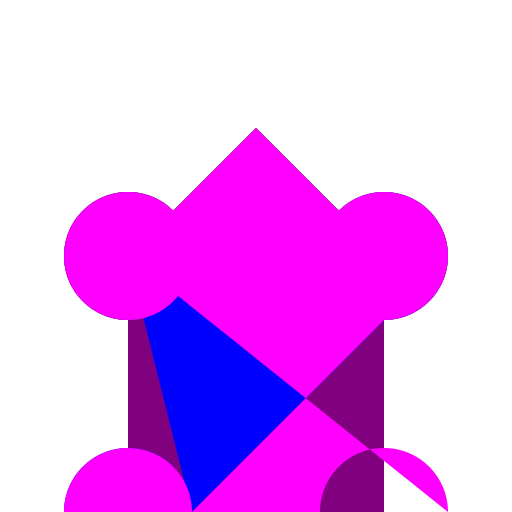 4 cm Square on top of 3cm Triangle - AI Prompt #3601 - DrawGPT