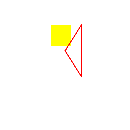 4 cm Square on Top of 3 cm Triangle - AI Prompt #3603 - DrawGPT