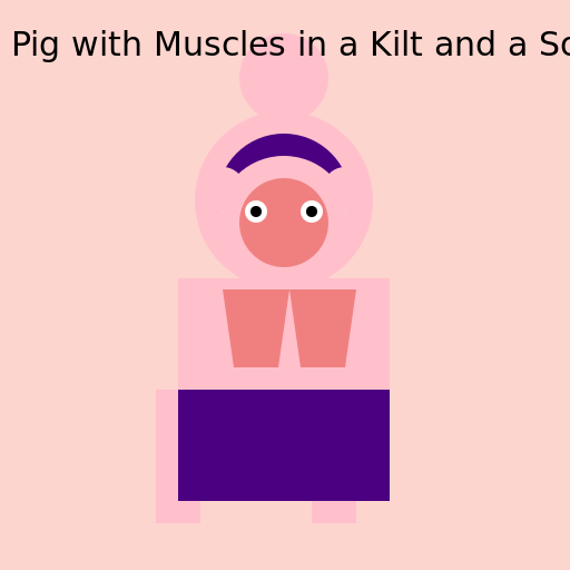 Pig with Muscles in a Kilt and a Sombrero - AI Prompt #36312 - DrawGPT