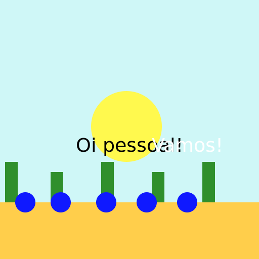Oi pessoal! - Draw a friendly Brazilian greeting - AI Prompt #3634 - DrawGPT