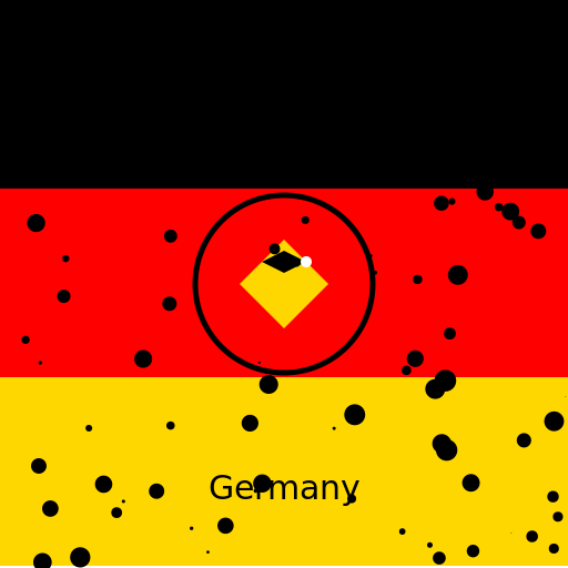 Flag of Germany to celebrate 15 million followers - AI Prompt #36847 - DrawGPT