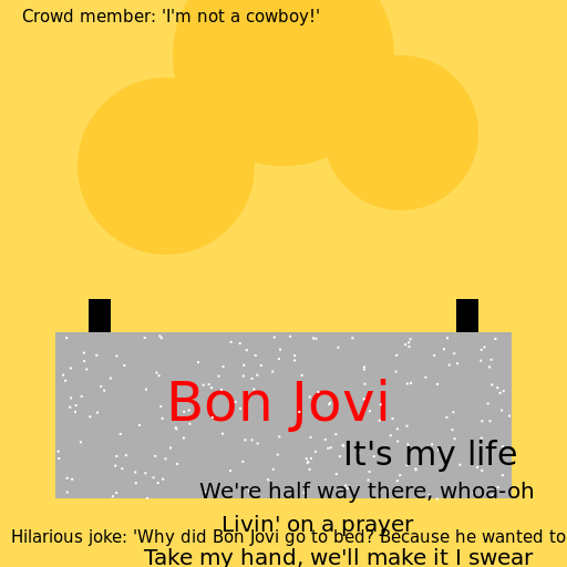 Bon Jovi Concert - AI Prompt #37236 - DrawGPT