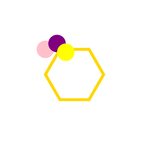 Gold Outlined Hexagon with Flowers - AI Prompt #37311 - DrawGPT
