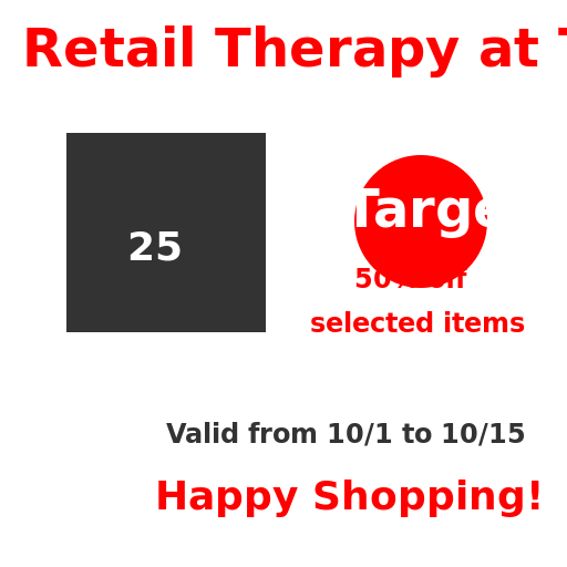 Retail Therapy at Target Flyer - AI Prompt #37544 - DrawGPT