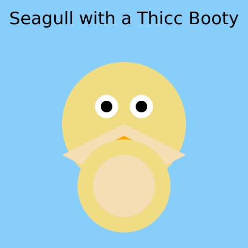 Seagull with Big Ass - AI Prompt #37568 - DrawGPT