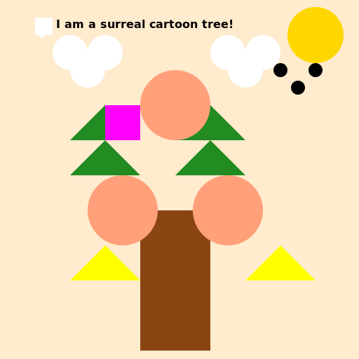 Surreal Cartoon Tree - AI Prompt #38065 - DrawGPT