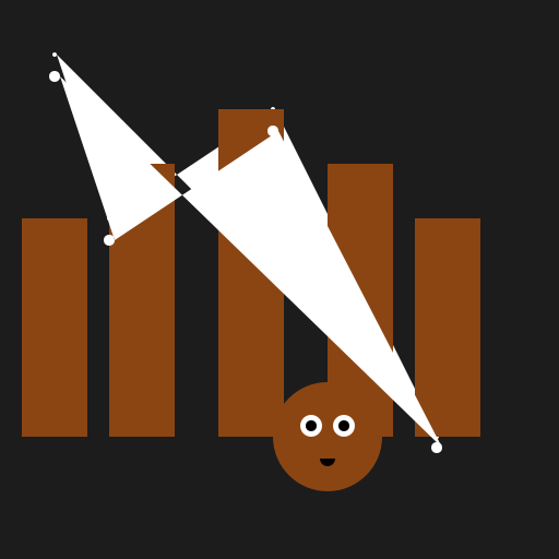 Young Bear in the Dark Snowy Rainforest - DrawGPT