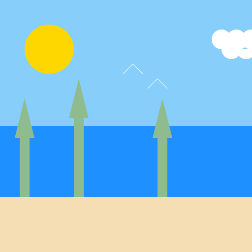 Scenery near the Beach - DrawGPT