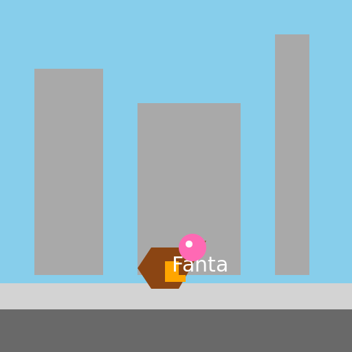 Camel drinking Fanta in the City - DrawGPT