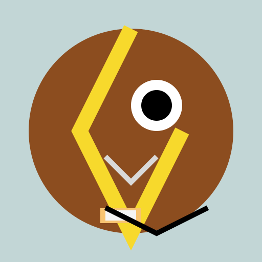 Monkey with a Mo hawk, silver chain, and cigarette - DrawGPT