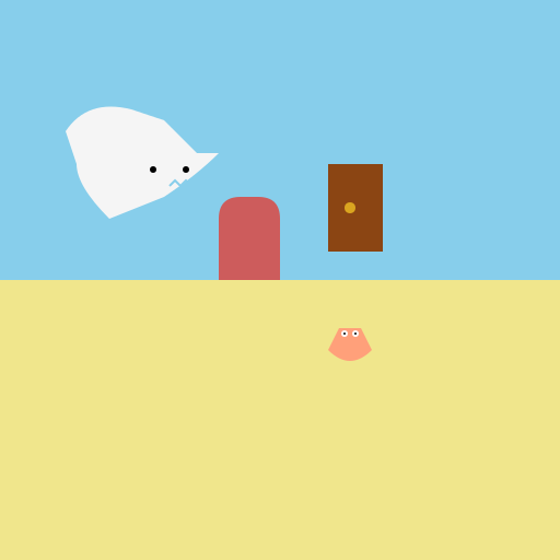 Crab runs through anchor with whale crying on the door - DrawGPT