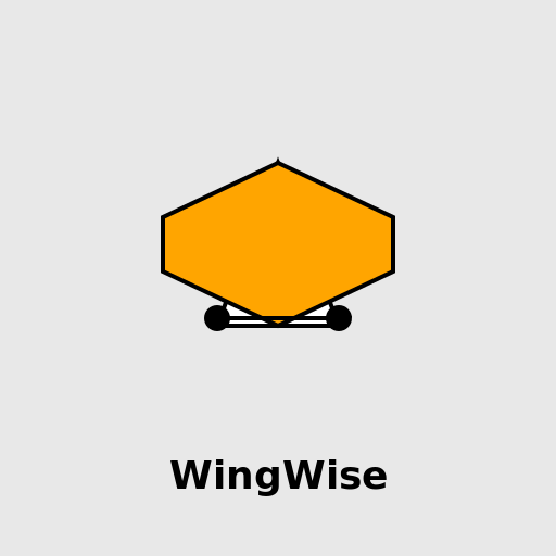 WingWise Logo - A Drone with Wings - AI Prompt #39074 - DrawGPT