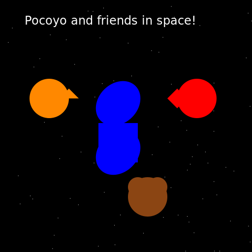 Pocoyo and friends in space - AI Prompt #39207 - DrawGPT